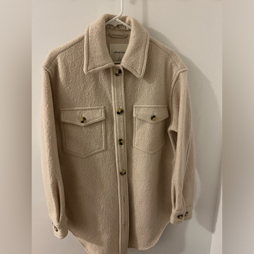 Aritizia Wilfred Free Ganna Long Shirt Jacket - Picture 3 of 5